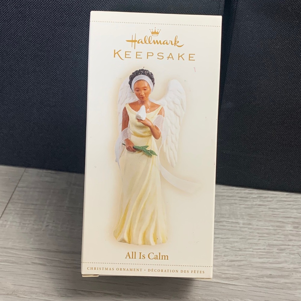 Hallmark Keepsake All Is Calm Angel Christmas Ornament Joanne Eschrich 2006